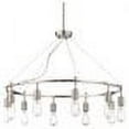 thumbnail image 2 of Minka Lavery Downtown Edison 10 Light Chandelier - Brushed Nickel, 2 of 2