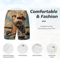 thumbnail image 5 of Lsque Mens Swim Trunks Playful Otter Tropical Beach Pattern - Bathing Suit Compression Liner - Beach Swim Shorts Swimwear - (S-3XL) - Stretch Quick Dry -Small, 5 of 9