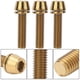 thumbnail image 4 of Lot de 3 vis de serrage de guidon de vélo en alliage de titane, durables, pour frein à disque, M5 x 20 mm, dorées, 4 of 4