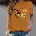 thumbnail image 3 of Pntutb Mujeres Casual Impresión Camisas Manga Corta Camiseta Suelta tops Túnica Blusa Pntutb Pntutb-2794, 3 of 4