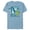 Ocean Blue, variant on Disney PIXAR Sulley and Mike Wazowski Monster Buddies T-Shirt- Short Sleeve Blended T-Shirt for Adults - Customized-Yellow