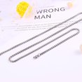thumbnail image 4 of Chaîne en Corde Boîte Collier Chaîne en Acier Inoxydable Pendentif F4U3, 4 of 6