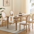 thumbnail image 3 of Camino de mesa ZeeMart, estilo macramé, bicolor, 35 x 275 cm, beige/marfil, 3 of 7