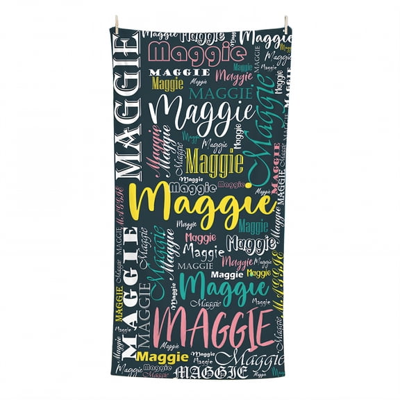 AUQ Beach Towels,Lightweight Microfiber Large Beach Towel,Lean Weight Profile Microfiber Beach Towel,Style1,62"x31"