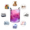 thumbnail image 6 of PUREYAH Collapsible Laundry Basket Organizer, Round Dirty Clothes Basket Storage with Handles Laundry Hamper for Bathroom Corner Dorm College, Small Size, 6 of 7