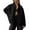 Black, variant on Womens Jacket Trendy Casual Stand Collar With Sparkling Sequins Embroidery Fashion Women'S Coats, Jackets & Vests,Black,L