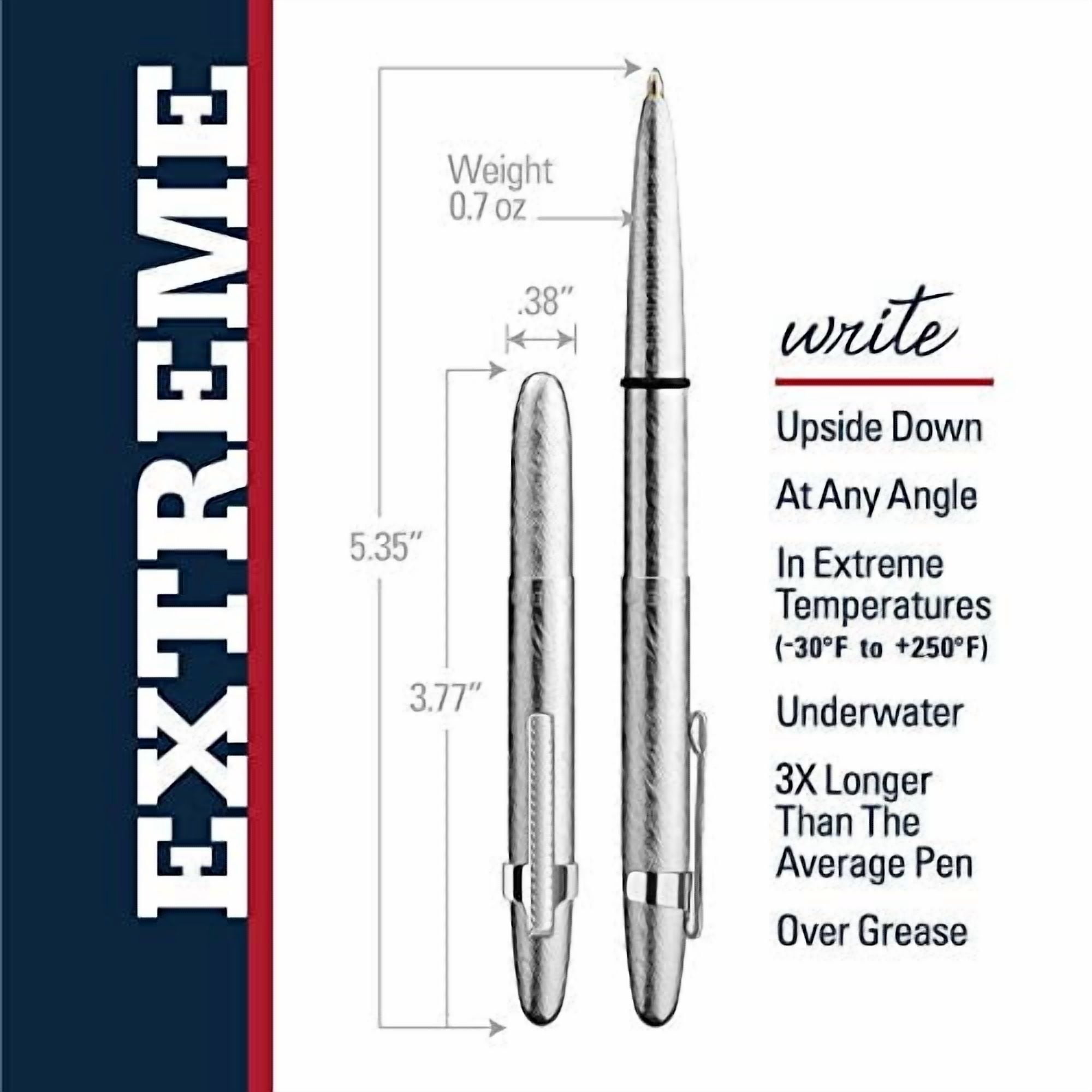 Fisher Space Pen Bullet Pen - 400 Series - Brushed Chrome w/ Clip - Gift Boxed