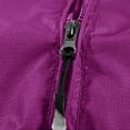 thumbnail image 5 of ChicHaven Waterproof Rain Jacket for Women Packable Rain Slicker Raincoats Women's Windbreaker for Spring Fall Purple XL, 5 of 7