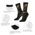 thumbnail image 3 of KLL Victorian Gentle Cat Print Cool Socks Men's Women's Crew Socks Funny Crazy Novelty Stockings, 3 of 6