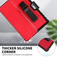 thumbnail image 3 of FIEWESEY Shockproof Rugged Protective Cover Case with Pen Holder Hand Strap,Compatible with Type Cover Keyboard,for Microsoft Surface Pro 7 Plus/Pro 7 6 5 4 +Screen Protector(Red/Black,2 Pcs), 3 of 6