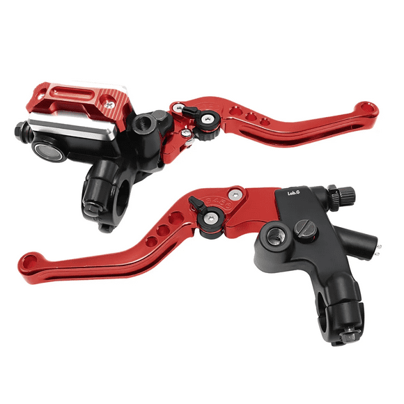 Palancas De Embrague Y Freno Universales 22mm Bomba De Freno Lab.G, Rojo