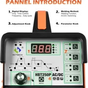 HITBOX 200A AC/DC TIG Stick Welder with Pulse, Aluminum Welding, IGBT Inverter, 220V