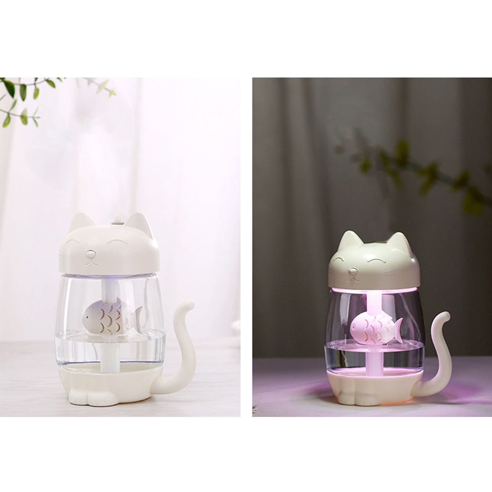 Humidifiers for Bedroom LED Colorful Home Aromatherapy Humidifier, USB Multifunctional Cute Humidifier With Fan & Desk Lamp, Decoration For Car, Office,