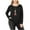 Black, variant on I.N.C Womens Ribbed Basic T-Shirt, Pink, Plus Size, 2X