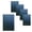 Black, variant on Corrugated Metal Wainscoting Wall Panel 5-Pack - Rust - 36" Height - Dakota Tin