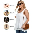 thumbnail image 2 of VASLANDA Women's Cami with Built in Bra Cup Casual Flowy Swing Pleated Tank Top with Adjustable Strap (S-4XL), 2 of 6
