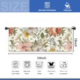thumbnail image 3 of Flower Floral Kitchen Curtain Valance 54W x 18L Inch Vintage Blossom Plant Botanical Beige Spring Boho Retro Rod Pocket Short Cafe Small Window Treatment Drapes Decor, 3 of 6