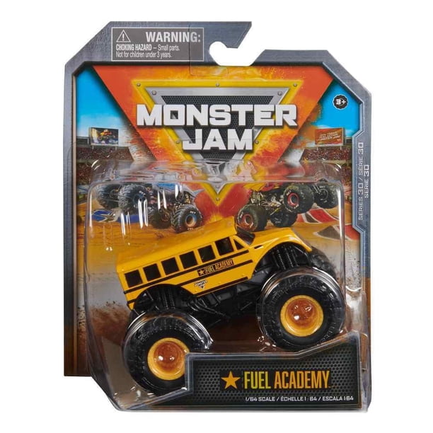 Camión fundido a presión Monster Jam Fuel Academy, escala 1:64, serie 30