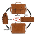 thumbnail image 2 of Maletin Porta Laptop 15.6 Pulgadas De Cuero Marron Malubero Malu2182, 2 of 3