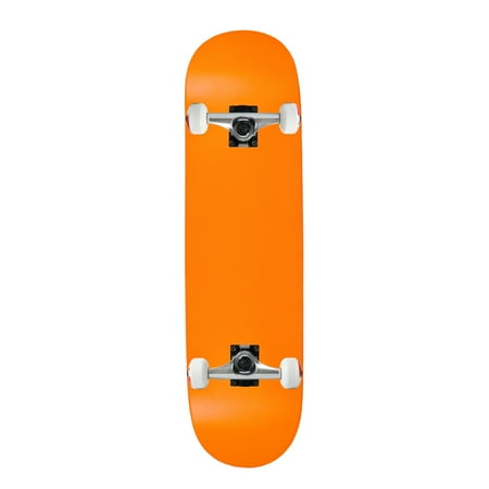 Moose Complete Skateboard Neon Orange 7.75  Silver/White Assembled price history on PriceWatchPro