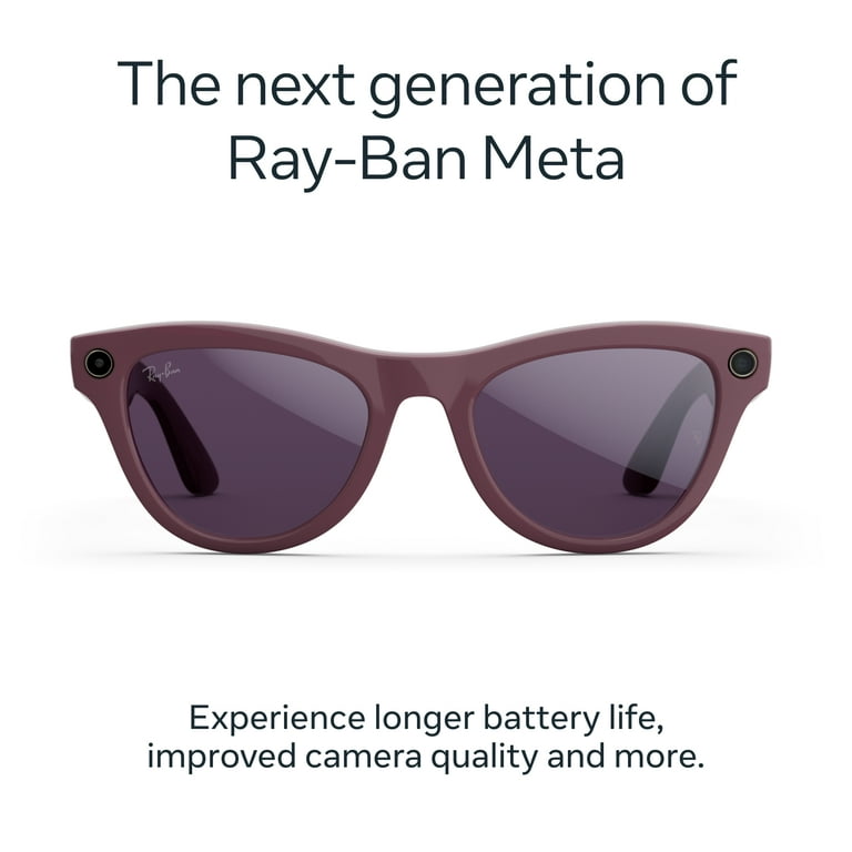 Ray-Ban Meta Skyler (Gen 2) - Shiny Mystic Violet, Transitions