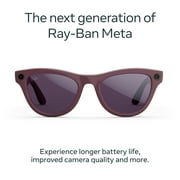 Ray-Ban Meta (Gen 2), Skyler, Shiny Mystic Violet, Transitions® Amethyst Lenses | Smart AI Glasses