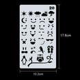 thumbnail image 2 of 1 unid Plantillas de dibujo Diseño hueco Plantilla de material de PET Reutilizable para niñ Carevas Plantilla, 2 of 7