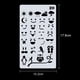 thumbnail image 2 of 1 unid Plantillas de dibujo Diseño hueco Plantilla de material de PET Reutilizable para niños Estudi Irfora No.19, 2 of 7
