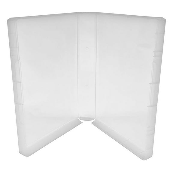 Clear Plastic Storage Cases for Wood Mounted Rubber Stamps - 1 5/8" Spine - Organizer Cases for Craft Supplies, Stamp Storage, Art Organization