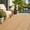 Teak, variant on 27 Pack 12" x 12" WPC Composite Deck Tiles, Interlocking Snap Together Outdoor Flooring with Drainage Base, Waterproof Anti-Slip Patio Tiles for Balcony, Porch & Pool, Dark Grey