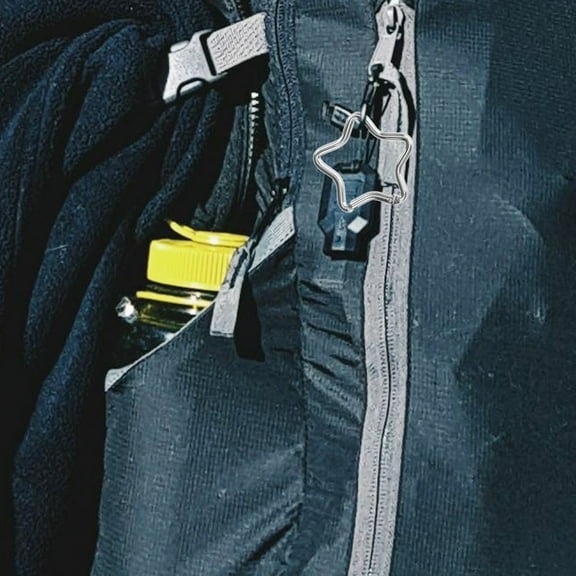 Worgeous 10pcs Star Shaped Clips Portable Carabiner Aluminium Alloy Carabiner Lightweight And Reliable Carabiner Keychain Clips For Keys Bags And Outdoor Use