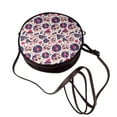 thumbnail image 4 of Lsque Skull lips record Guitar Pattern Shoulder Bag – Microfiber Leather Crossbody with Detachable Strap & Handle Ring, Waterproof & Durable, Elegant Everyday Carry, 4 of 5
