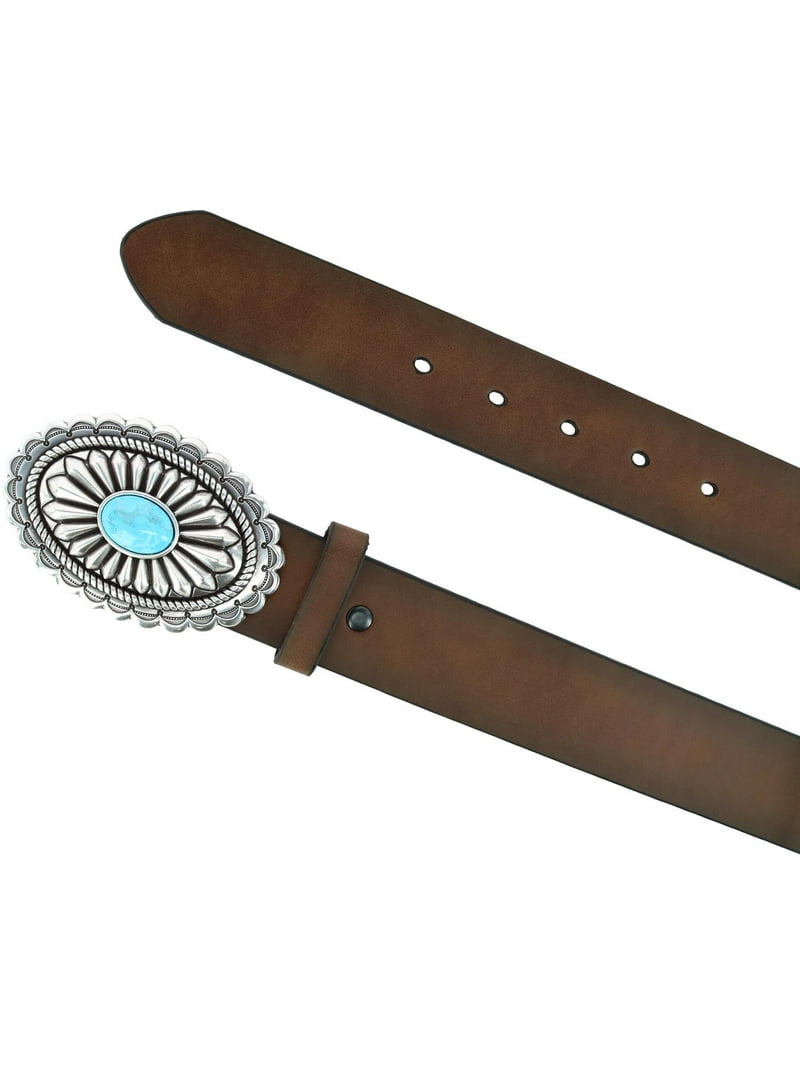 Ariat Western Belt with Turquoise Buckle (Women display picture 3