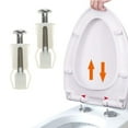 Huhudde ToiletSeat Replacement Universal ToiletSeats Screws and Bolts