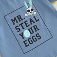 thumbnail image 6 of Bagilaanoe 2pcs Toddler Baby Boy Easter Outfits Shorts Set Short Sleeve Letter Print T Shirt Tops + Shorts 6M 12M 18M 24M 3T Kids Casual Summer Clothes, 6 of 9
