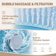 thumbnail image 4 of Segmart 6-8 Person Inflatable Hot Tub, 80-inch Round Outdoor Portable Spa with 140 Bubble Jets, Heating & Filtration System, 104°F Max Temp, Backyard Blow up Hot Tub with Cover, Easy-Setup, 4 of 8