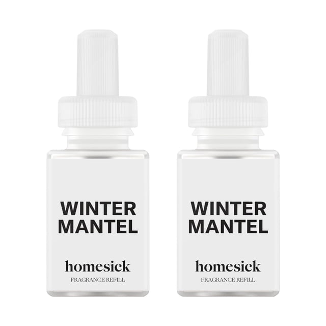 Recambio para repisa de chimenea Aroma Diffuser Pura Homesick Winter, paquete de 2