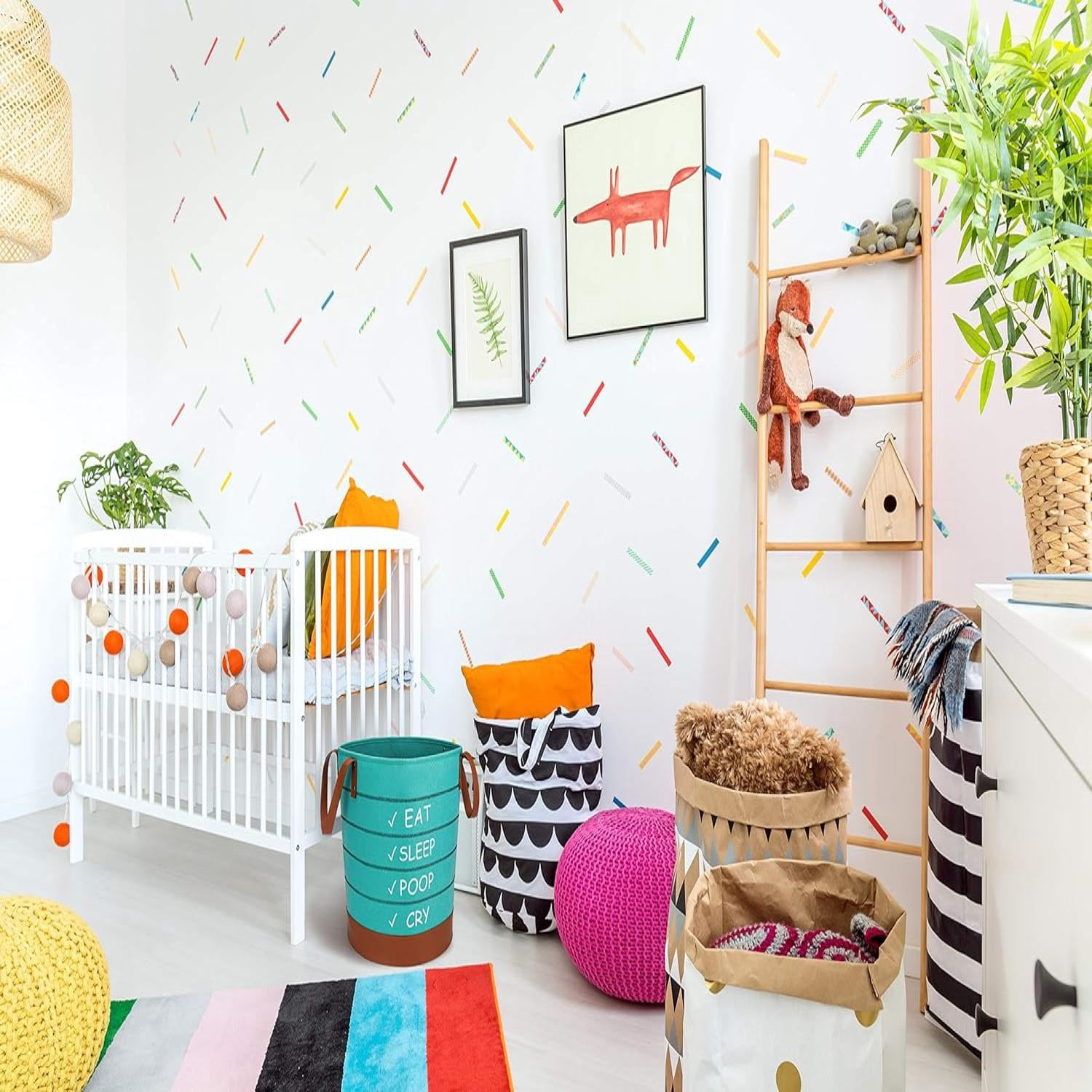 Baby Laundry Basket and Baby Hamper Great Basket for Toy Storage Large Collapsible Laundry Basket Fits Nursery Decor Felt Laundry Basket can be Used for Blanket Basket for Nursery