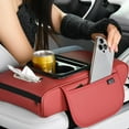 thumbnail image 5 of Multi-functional Car Cup Holder with Supportive Armrest & Durable Leather Design - Perfect for Drivers, 5 of 9
