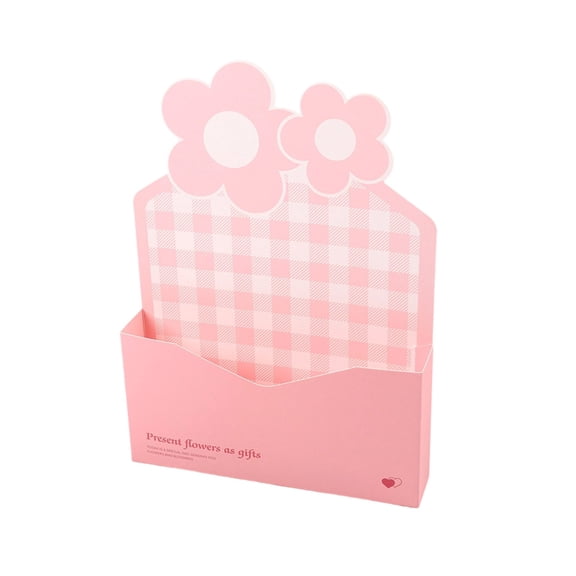 5pcs Florist Bouquet Envelope Boxes, Flower Arrangement Box Packaging Gift Paper Boxes for Wedding, Party, Birthday, Mother's Day, Black