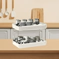 thumbnail image 3 of Organizador de estantes de mesa de 2 niveles, organizador multifunción para despensa, especias de cocina, estante de baño, organizador de estantes de mesa (blanco), 3 of 6