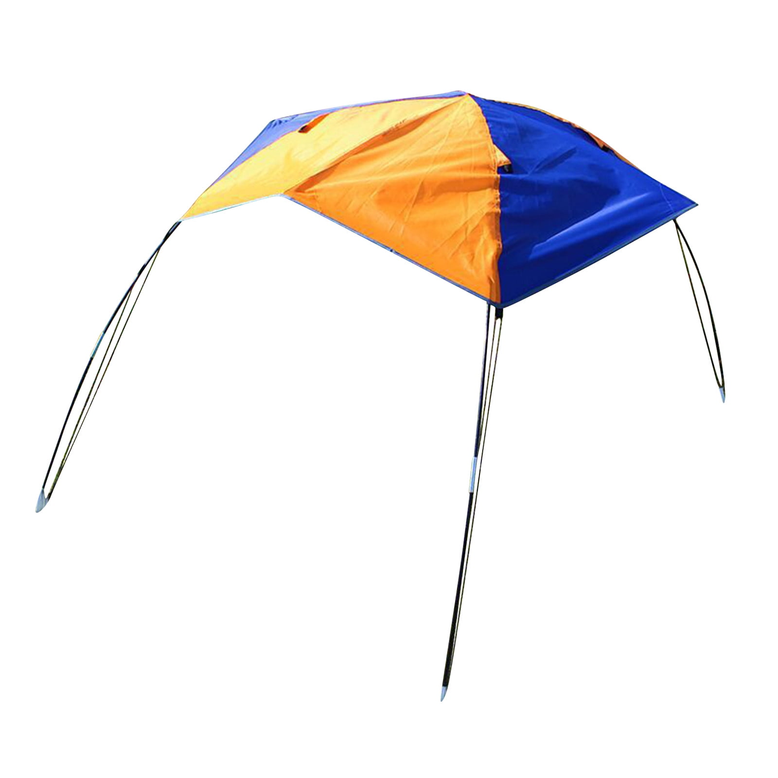 Floleo Inflatable Boat Awning, 2 Person Folding Sun Shade Tent with Poles, Water-Resistant Canopy for Kayak, Camping, Beach, Picnic, Includes Carry Bag & Accessories