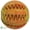 Yellow & Orange, variant on Dur Dog Toys - Medium Ball In Black & White - Created From Recycled Balloons (1 Pack) - Eco Friendly Dog Toys