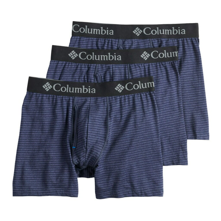 Columbia, Underwear & Socks, Columbia Mens 3 Cotton Stretch Boxer Briefs  Tag Free Contour Pouch Size Xl New
