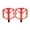 Red, variant on DimyFew 2 Pieces Mountain Bike Pedals Nonslip for Components BMX Cycling Accessories Green