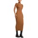 thumbnail image 1 of Txlixc Vestido de punto largo, cuello alto de manga corta Txlixc  moda, 1 of 5