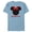 Ocean Blue, variant on Disney Minnie Mouse Red Bow Icon Sobrina Familia Spanish- Short Sleeve Blended T-Shirt for Adults - Customized-Yellow