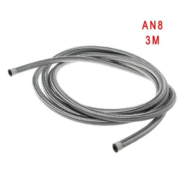 Siruishop Nylon Braided Fuel Line Hose Replacement An4,,an8, 1/3meter Universal Stainless Steel 3meter_ Other