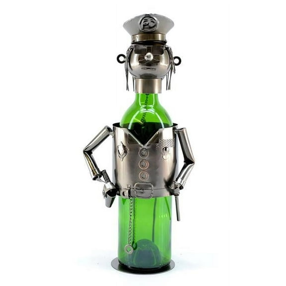 Three Star Import & Export ZB170 Wine Bottle Holder, Policeman