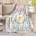 thumbnail image 4 of 90th Birthday Gifts for Women Best Birthday Decorations for Mom Aunt Friends,Back in Unique 90 Year Old Birthday Blanket for Her,Soft ComfortableBlanket 40''x50'', 4 of 7